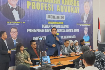 Peradi Jakbar Siap Kawal Wadah Tunggal Advokat